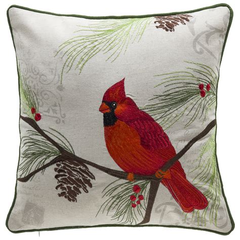 cardinal throw pillows